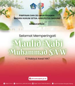 Selamat Memperingati Maulid Nabi Muhammad SAW 12 Rabiyul Awal 1447