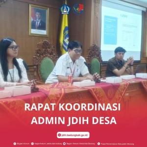 Rapat Koordinasi Admin JDIH Desa.