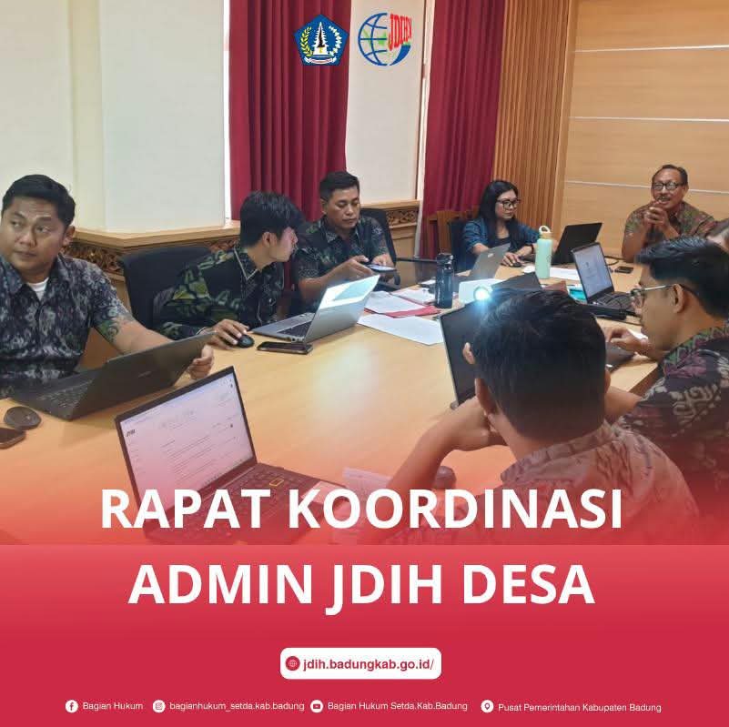 Rapat dihadiri oleh admin JDIH Desa