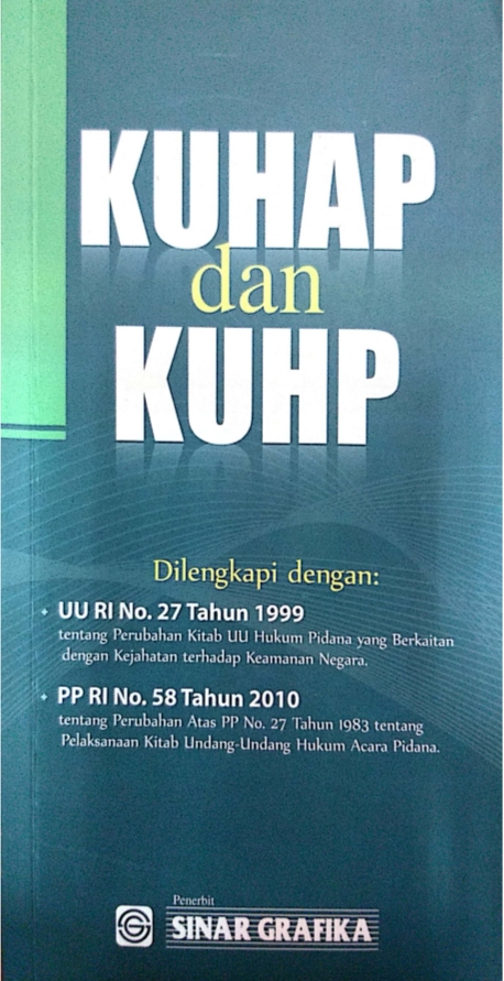 KUHAP DAN KUHP